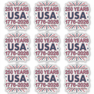 Sticker 250 ans USA   Semiquinentenaire 1776-2026