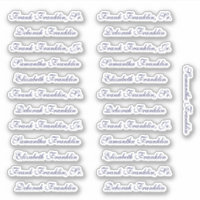 25 Noms d'invités Calligraphie anglaise élégante N