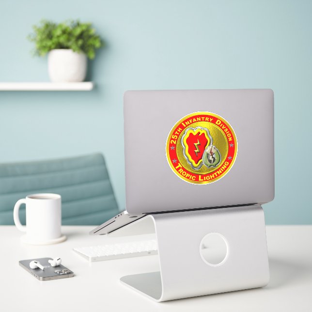 Sticker 25e division d'infanterie (Ordinateur portable sur le bureau)