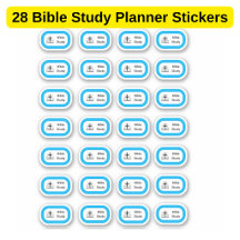 28 Planificateur d'étude biblique ou Bullet Journa