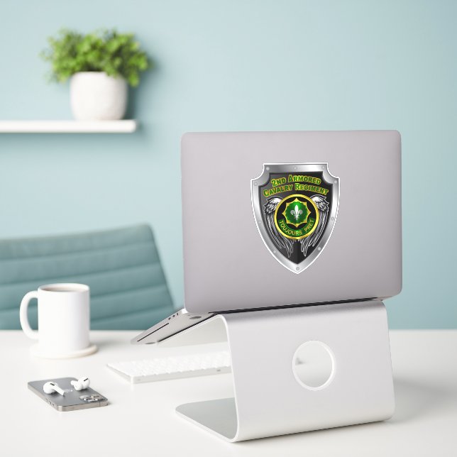 Sticker 2e Régiment de cavalerie blindée ACR (Ordinateur portable sur le bureau)
