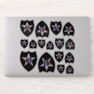 Sticker 2ème Découpe principale indienne de Division