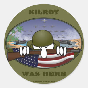 Sticker 2ème guerre mondiale Kilroy