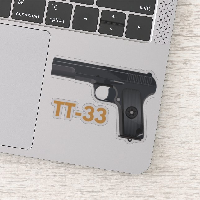 Sticker 2ème guerre mondiale soviétique Pistol Tokarev TT- (Détail)