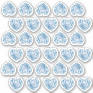 Sticker 30 Diamond Heart Watercolor Ajouter un Mariage de 
