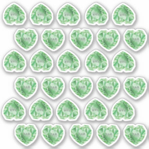 Sticker 30 Emerald Heart Watercolor Ajouter un Mariage de 