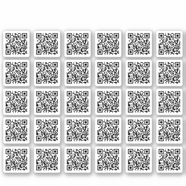 Sticker 30 Générer sur mesure le site Web du code QR (Devant)