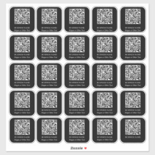 Sticker 30 Nom commercial avec code QR