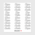 30 Prénoms des invités Calligraphie moderne élégan