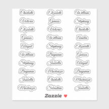 30 Prénoms invités Calligraphie Élégant script