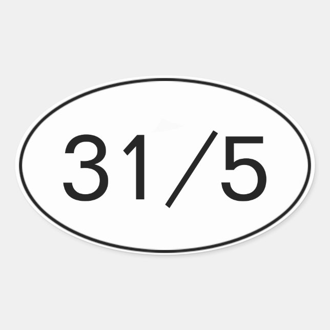 Sticker 31 sur 5 (Devant)