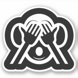 Sticker 3 Singes Sages Mizaru 見 ざ る Ne Voir AUCUN Emoji Ma
