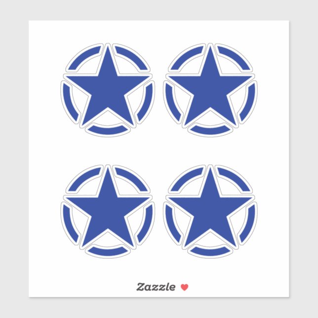 Sticker 4 Affiches Vintages American Star (Feuille)