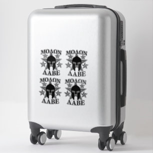 Sticker 4 Étoiles de guerrier spartiate Molon Labe