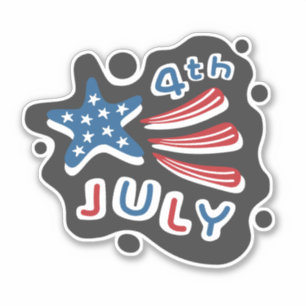 Sticker 4 juillet