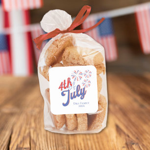 Sticker 4 juillet Fireworks