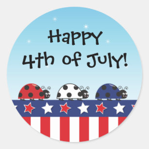 Sticker 4 juillet personnalisable