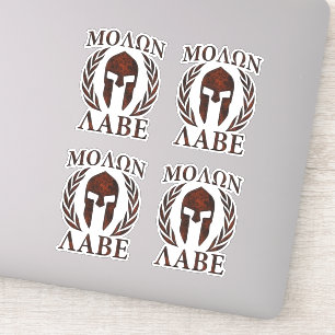 Sticker 4 Molon Labe Laurels guerriers spartiates