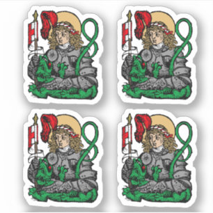 Sticker 4-up St. George et le Dragon (Nuremberg)