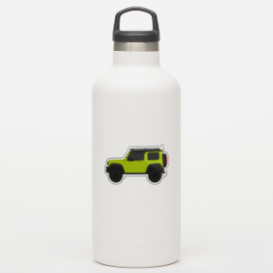 Sticker 4x4 petit suv vert personnalisé vue latérale