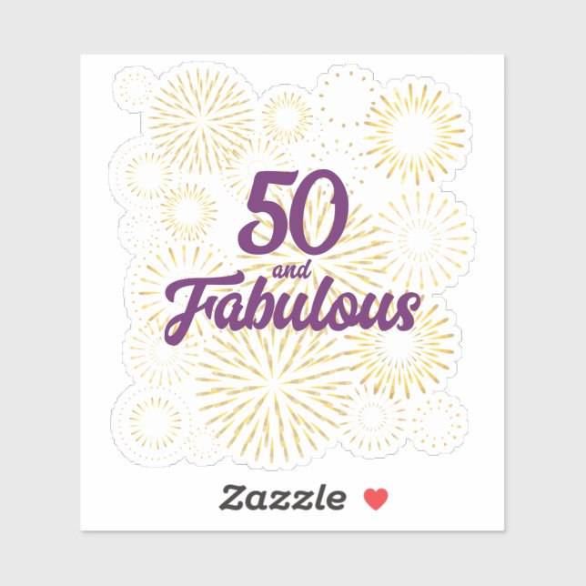 Sticker 50 et fabuleux (Feuille)
