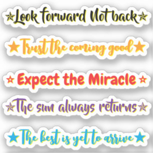 Sticker 5 citations d'espoir   Motivation & Inspiration