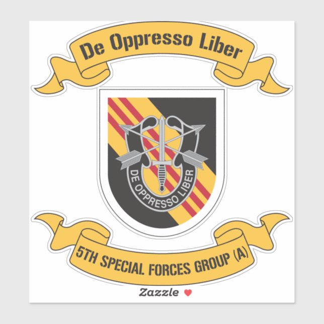 Sticker 5e Groupe des forces spéciales (aéroporté) 5e GFS (Feuille)