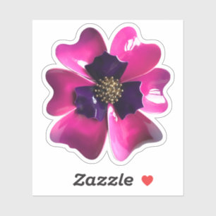 Sticker 60s MOD Hippie Orchidée Fleur Printemps Mariage de