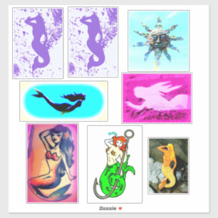 Sticker 6 variété de sirènes
