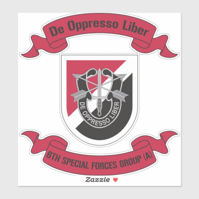 Sticker 6e Groupe des forces spéciales (aéroporté) 6e Grou (Feuille)
