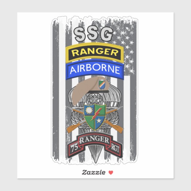 Sticker 75e régiment de Rangers (Feuille)