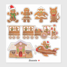 7 Noël Gingerbread Cookies Cartoons