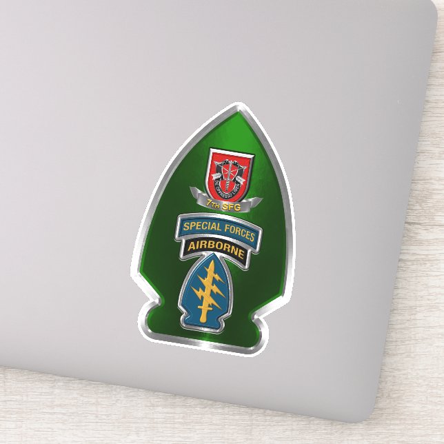 Sticker 7e Groupe des forces spéciales aéroporté (Détail)