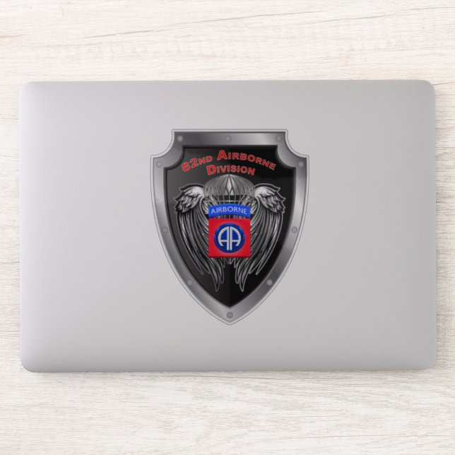 Sticker 82e division aéroportée "Airborne All The Way" (Ordinateur)