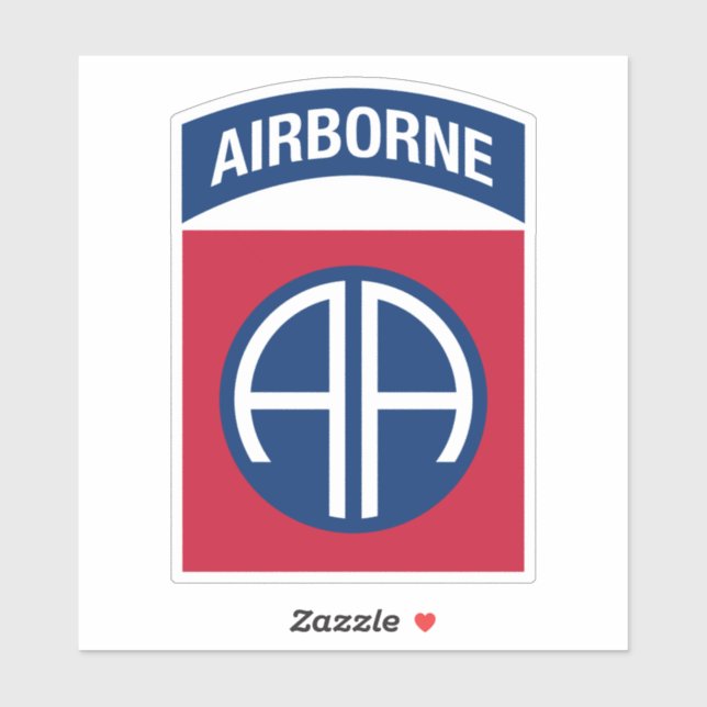 Sticker 82e division aéroportée Insignia (Feuille)