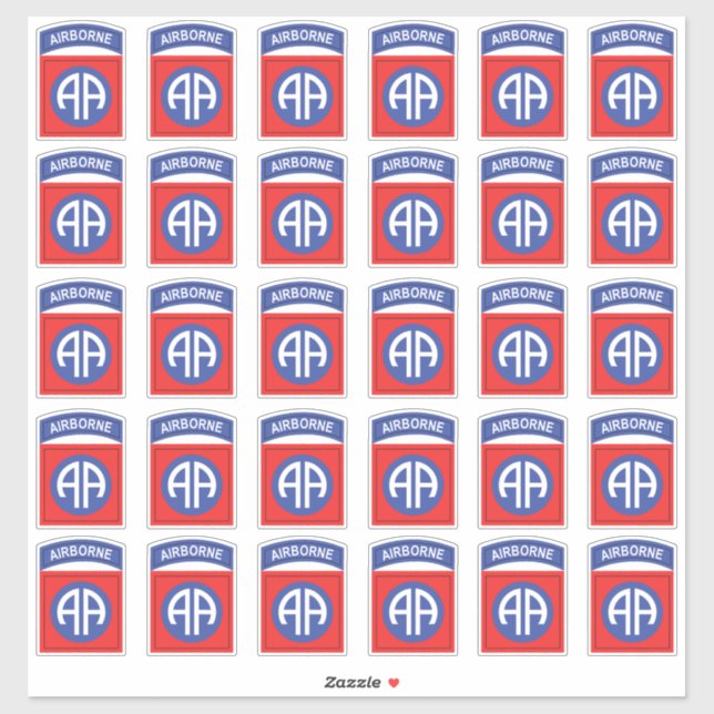 Sticker 82e patch américain x30 (Feuille)