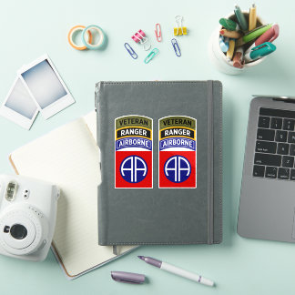 Sticker 82nd Airborne Ranger Veteran Tab Patch