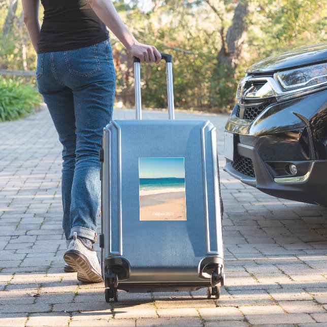Sticker 8x11 Famille Vacances d'été photo (Valise Insitu)