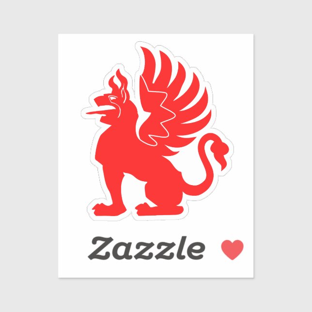 Sticker 9. Insigne du Griffon rouge 3B./JG 26 (Feuille)