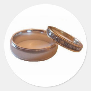 Sticker à anneaux mariage