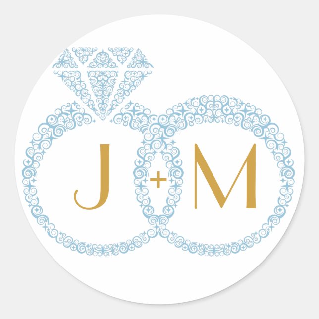 Sticker à anneaux mariage (Devant)