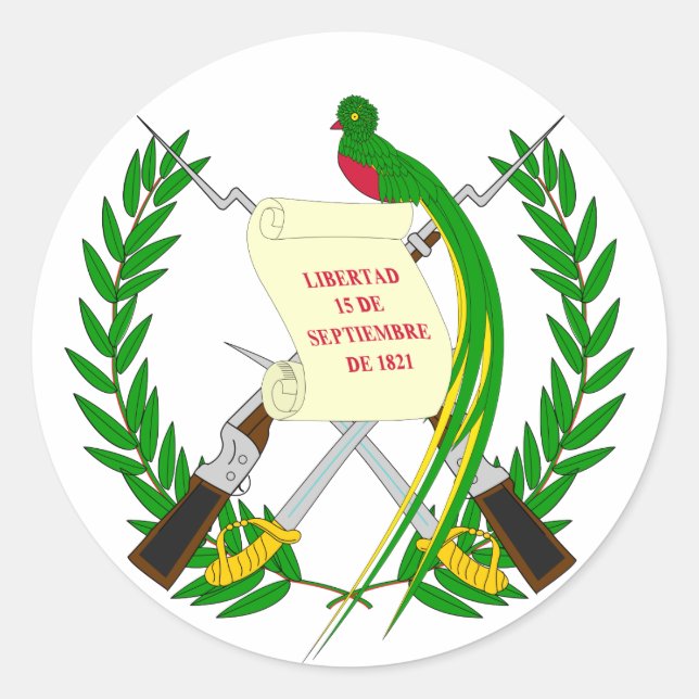 Sticker à armoiries du Guatemala (Devant)