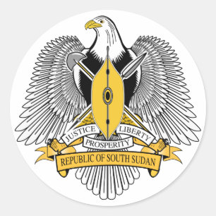 Sticker à armoiries du Soudan du Sud