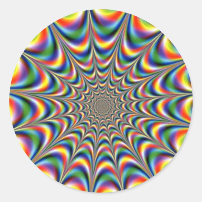 STICKER à balayage-fractal-optique-illusion (Devant)