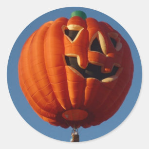 Sticker à ballon à air chaud Jack-O-Lantern