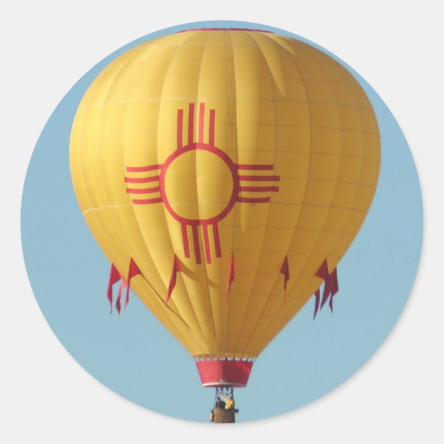 Sticker à ballon à air chaud pour Symbole solaire  (Devant)