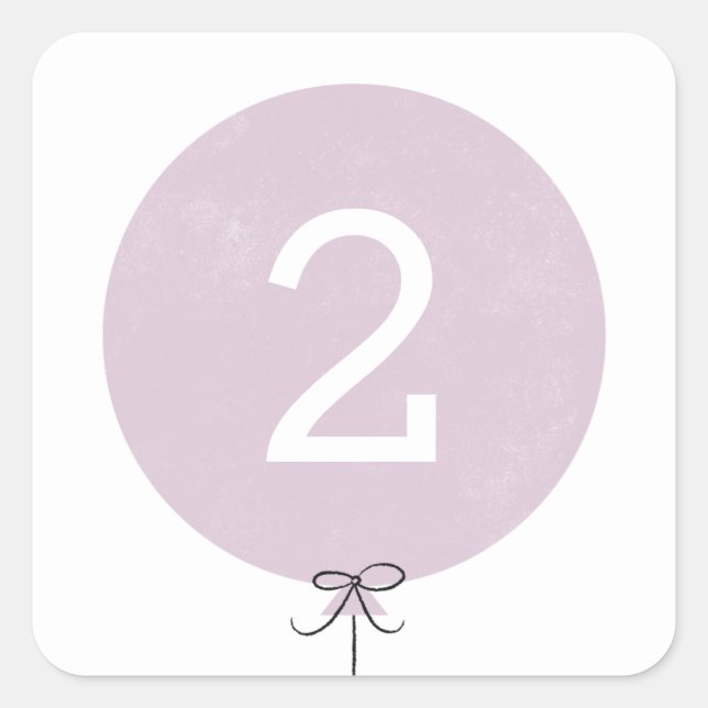 Sticker à ballon - Lavande (Devant)