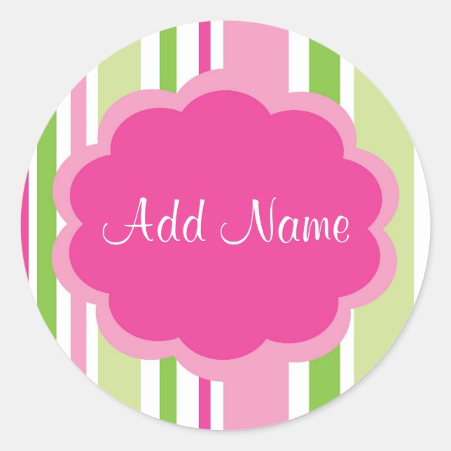 Sticker à bande personnalisable pour fille cool (Devant)