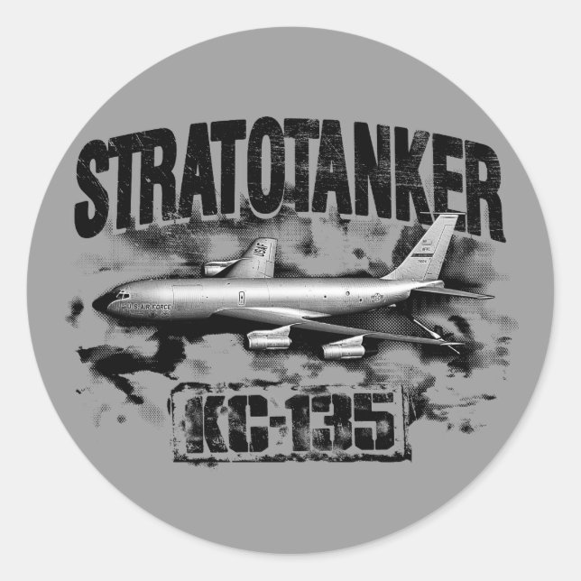 Sticker à bascule circulaire classique KC-135 Stra (Devant)