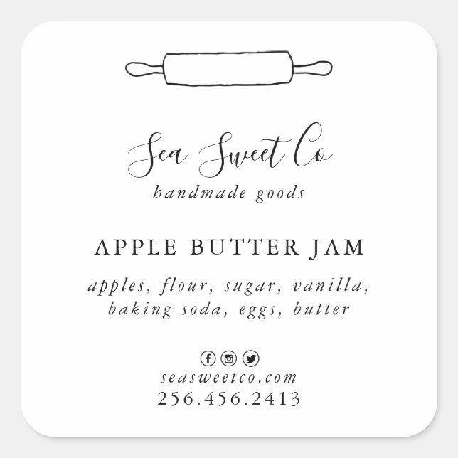 Sticker à bocal en conserve (Devant)